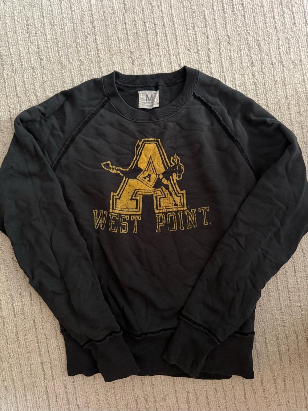 Tailgate West Point Navy Crewneck Sweatshirt with Gold Logo